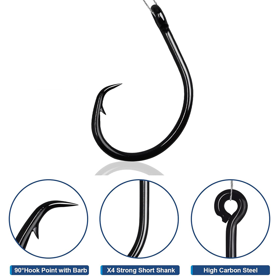 Circle Hooks 3X Strong Saltwat - Fishing Hook Assortment 评论和价格