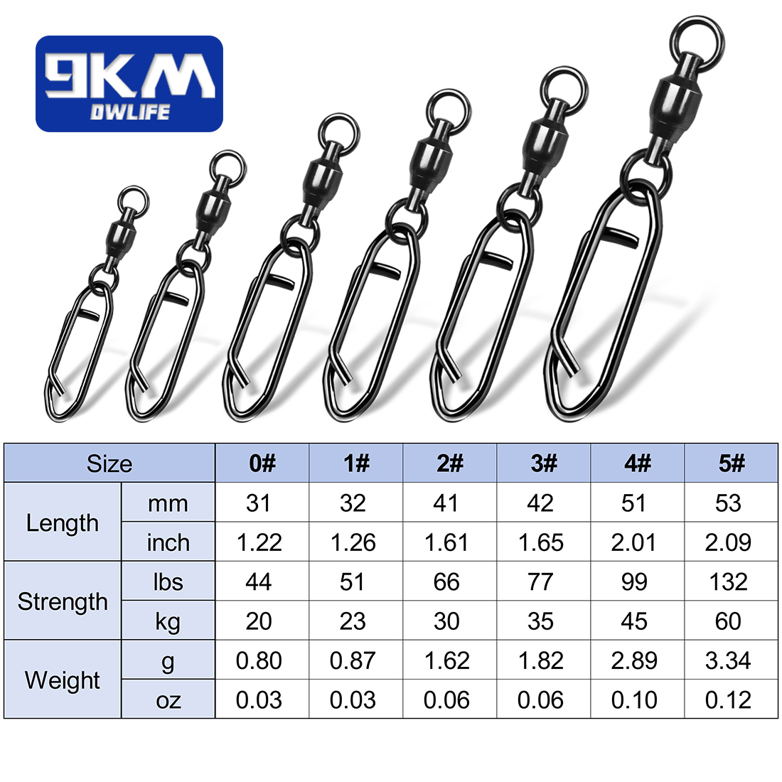 Fishing Swivels Snap 25~100Pcs - Fishing Hook Offset 评论和价格