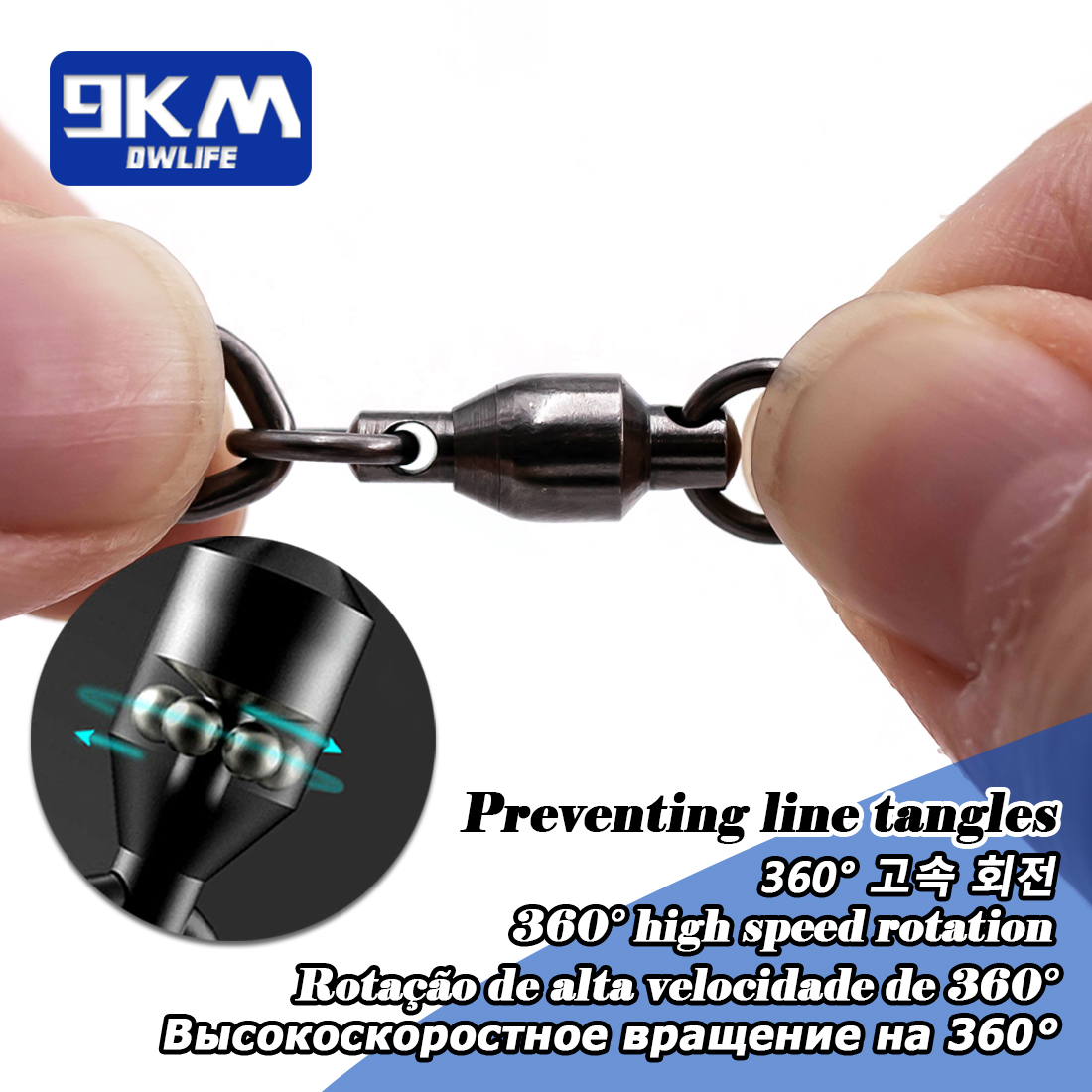 Fishing Swivels Snap 25~100Pcs - Fishing Hook Offset 评论和价格