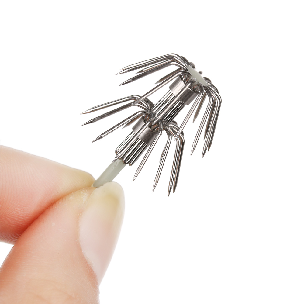 5Pcs Stainless Steel Double La - Fishing Hook Assortment 评论和价格