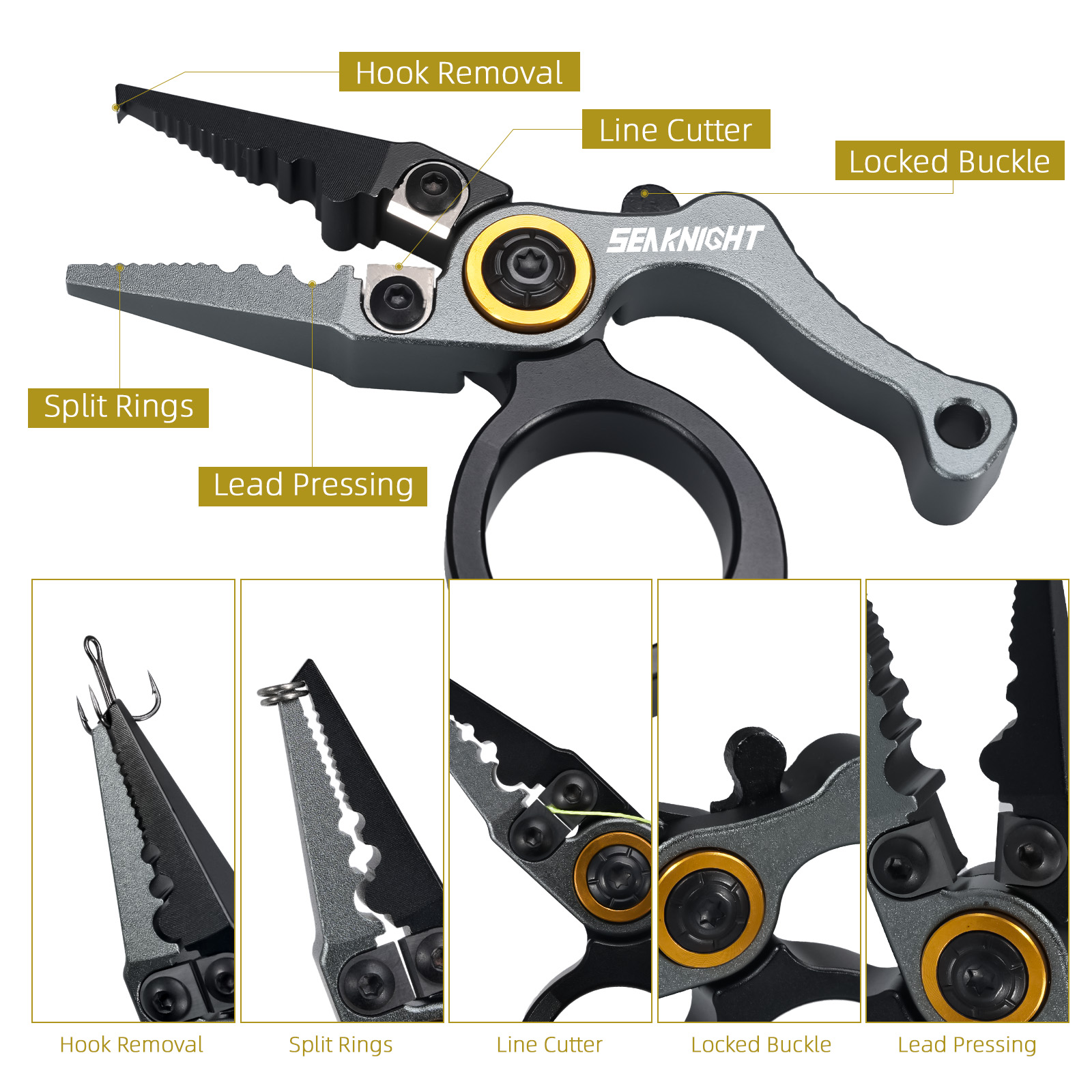 SeaKnight Brand Fishing Pliers - Fishing Hook Remover 评论和价格