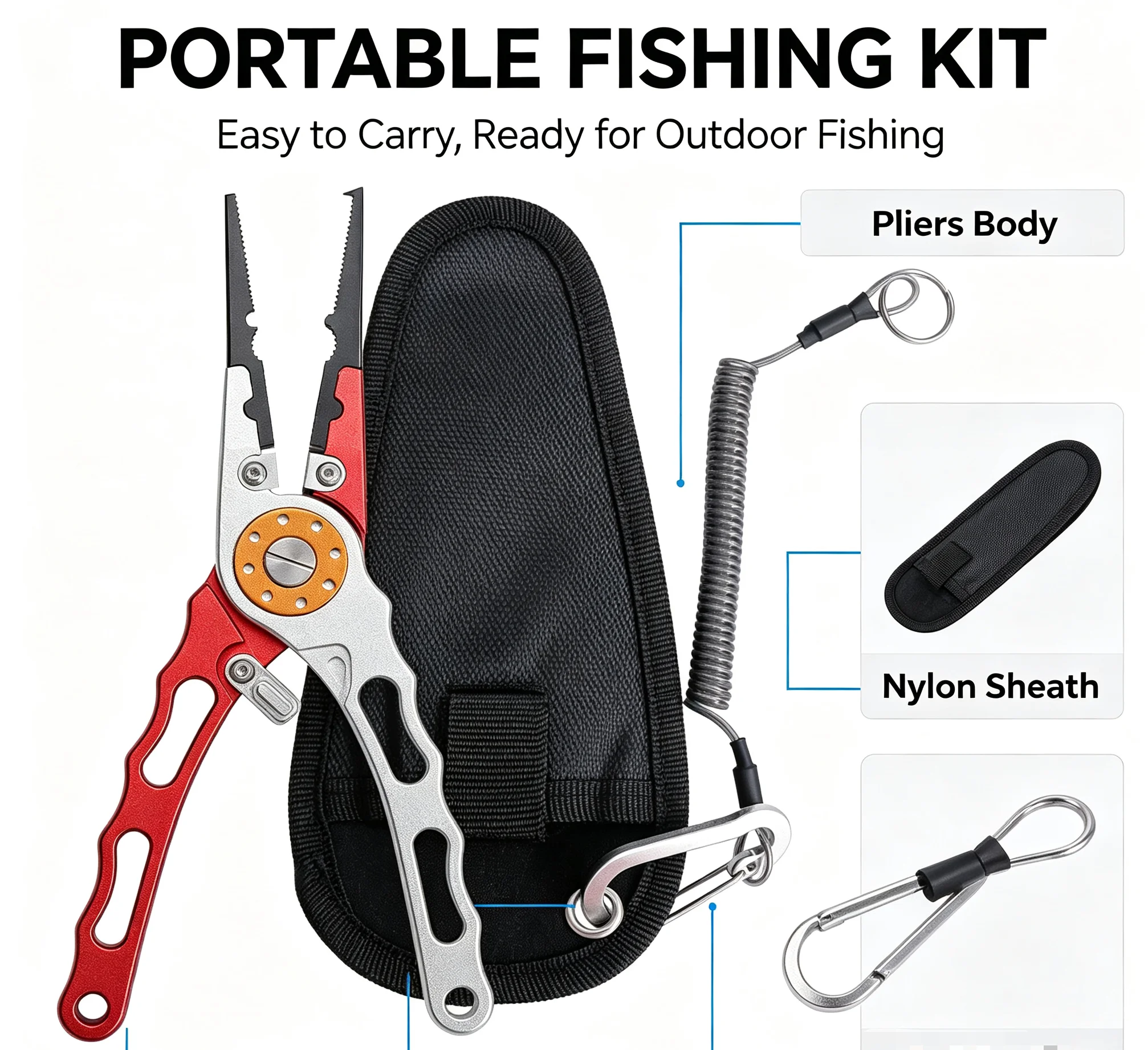 Aluminum Alloy Long Nose Fishi - Fishing Hook Remover 评论和价格