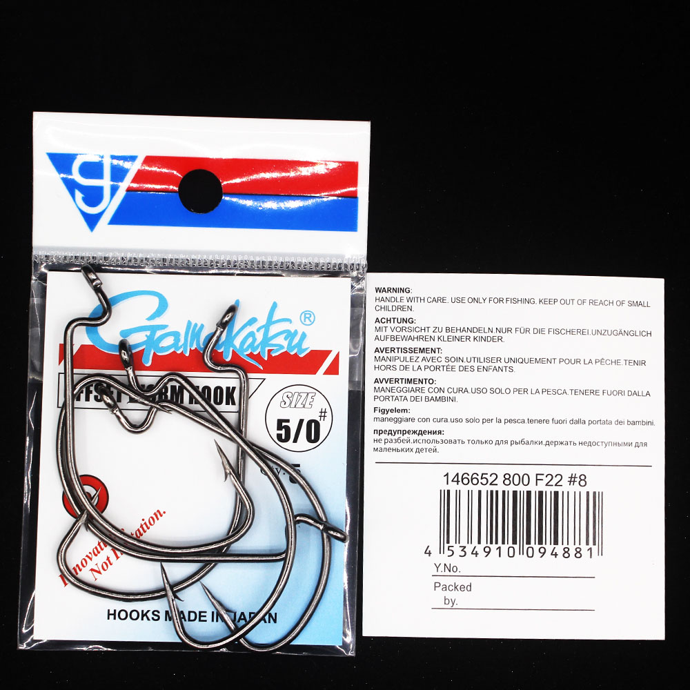 Gamakatsu OFFSET WORM HOOK Fis - Fishing Hook Offset 评论和价格