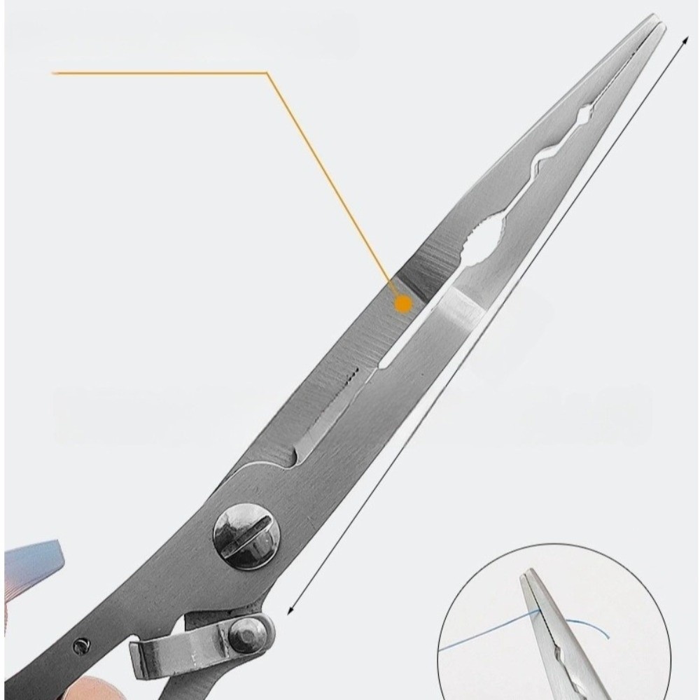 3CR13 Steel Fishing Pliers Mul - Fishing Hook Size 评论和价格