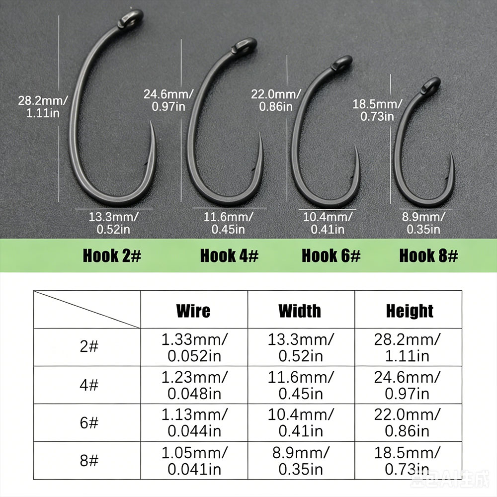 10pcs Carp Fishing Hook Klor X - Fishing Hook Assortment 评论和价格